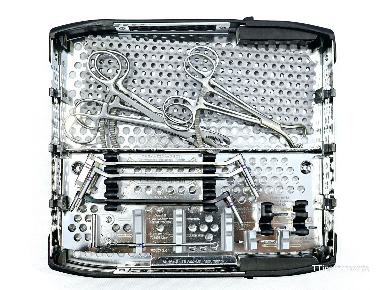 Stryker VariAx 2 Core Upper Tray T10 2 Level w/ T8 Add-On Instruments