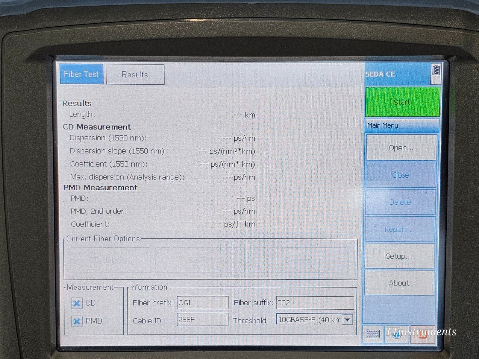 EXFO FTB-200 + FTB-5700 Single-Ended CD & PMD Dispersion Analyzer