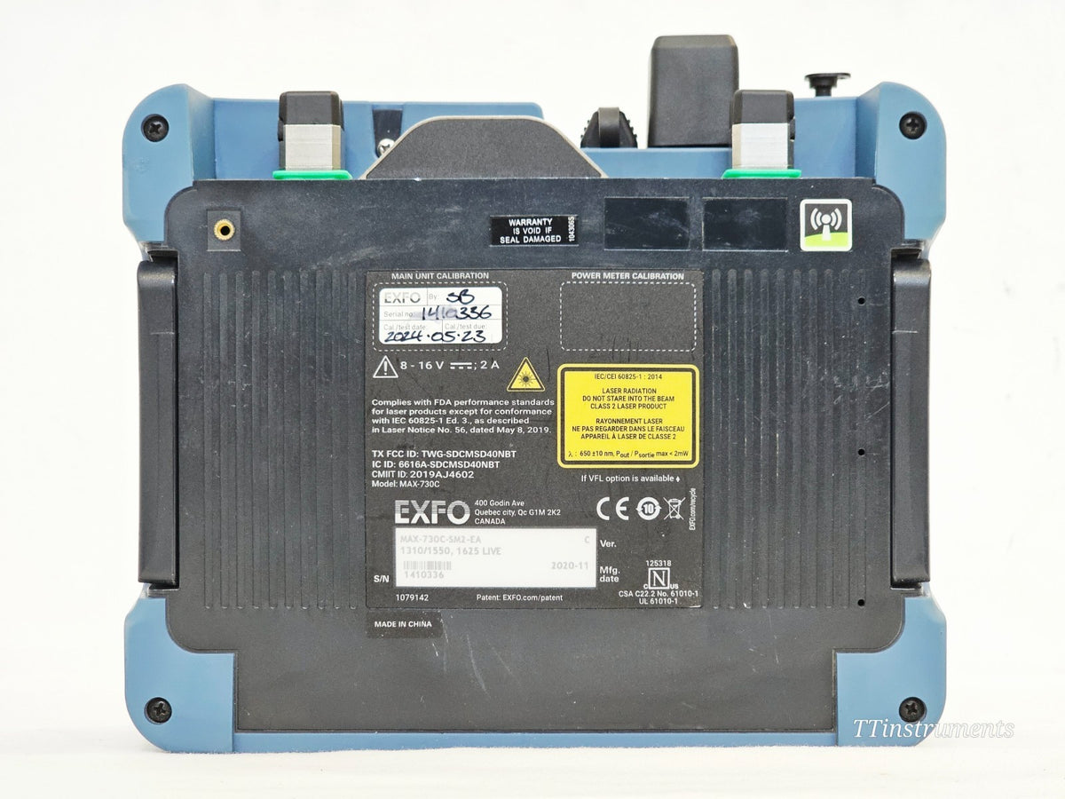 EXFO MAX-730C-SM2 used OTDR optical port close-up