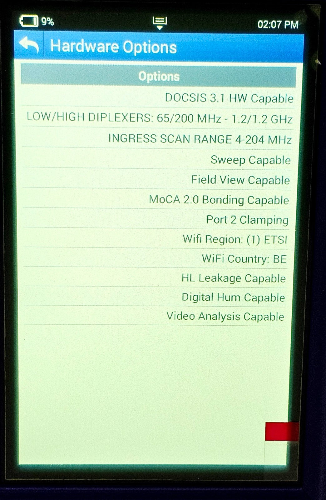 VIAVI OneExpert analyser angled view showing overall condition