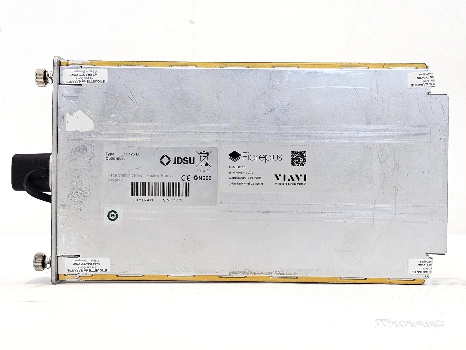 Calibrated Viavi JDSU MTS 6000A V2 + 8126D SM OTDR 1310/1550 nm 50/50 dB High Po