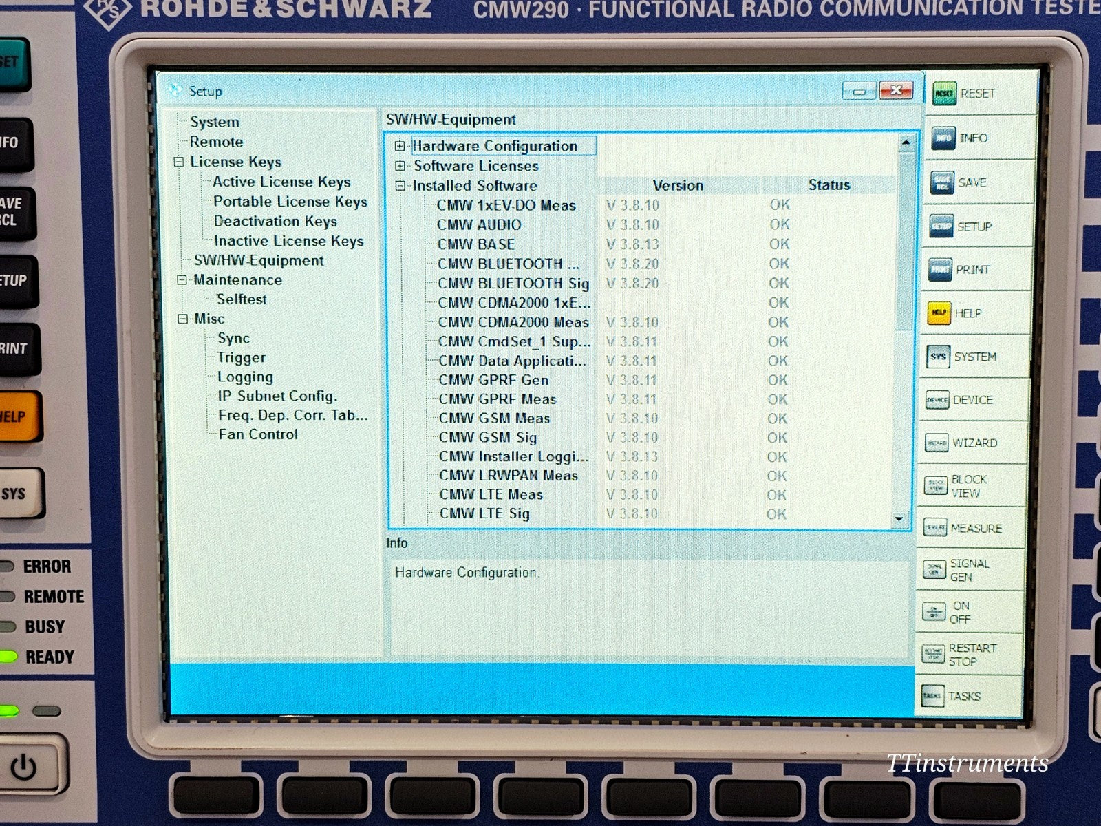 Rohde & Schwarz CMW290 Radio Communication Tester 1201.0002K29 RF Test Signal +