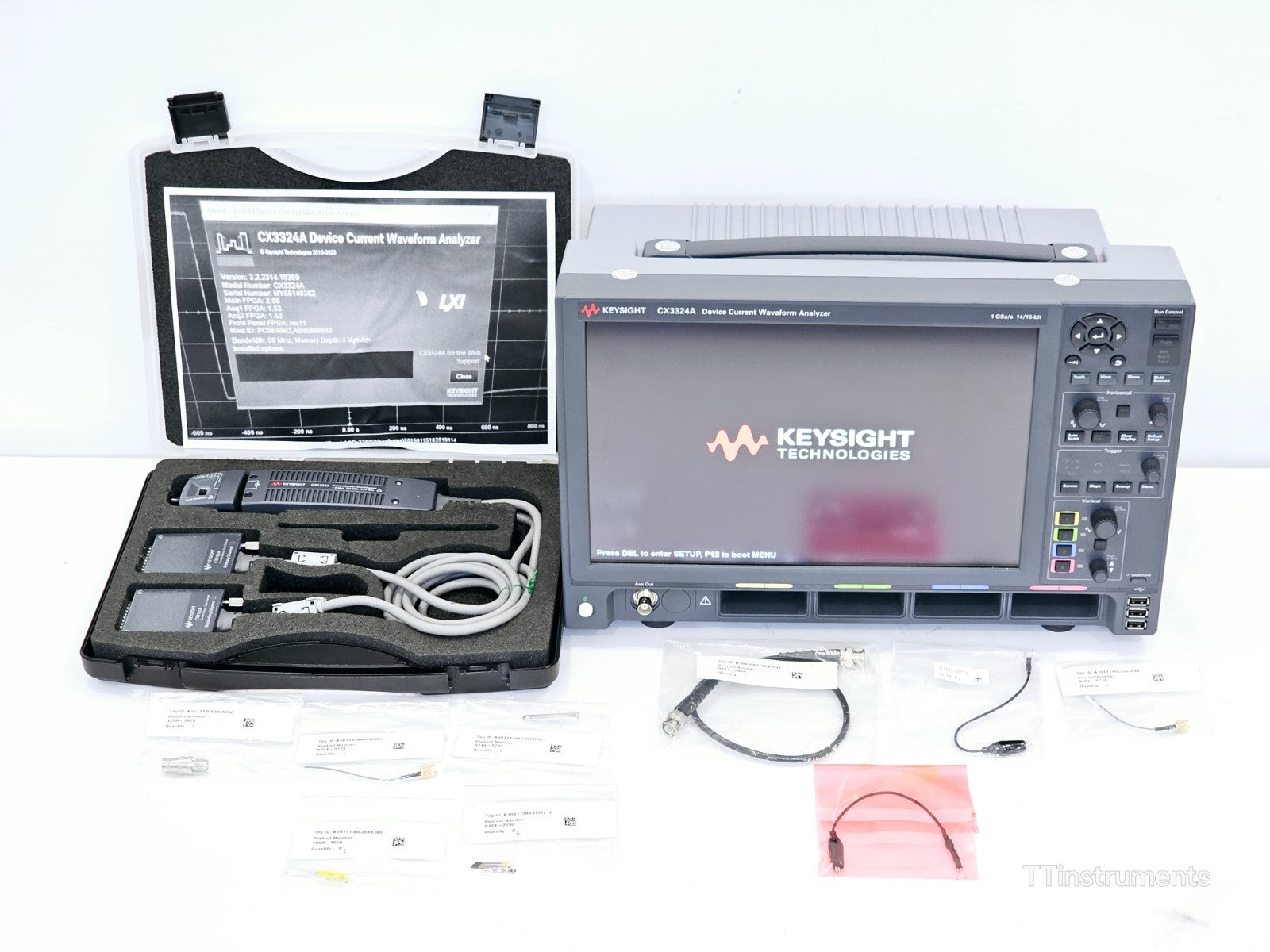 Keysight CX3324A Device Current Waveform Analyzer w/ CX1102A Dual Current Sensor