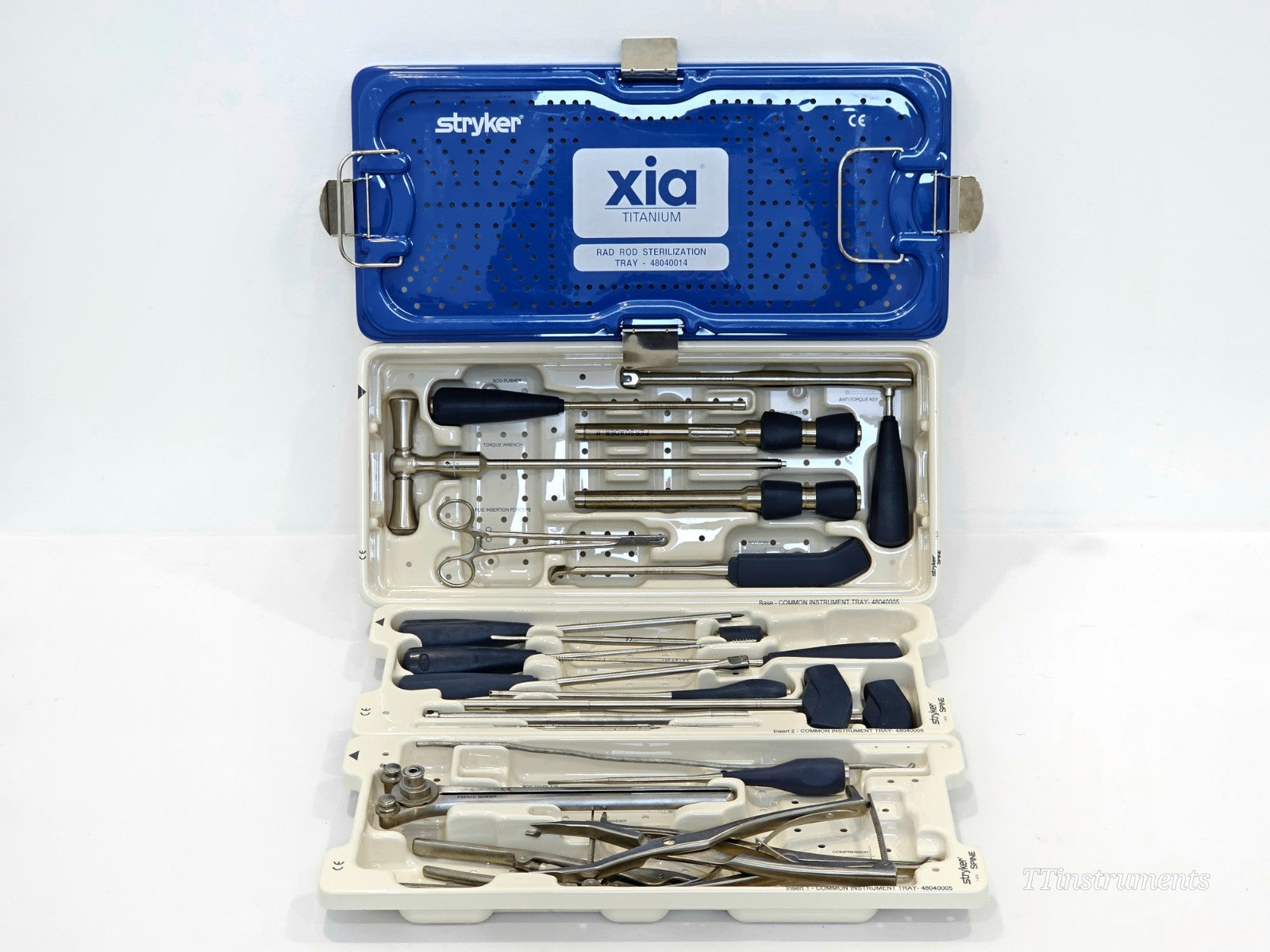 Stryker XIA Titanium RAD Rod Sterilization Tray – 48040014
