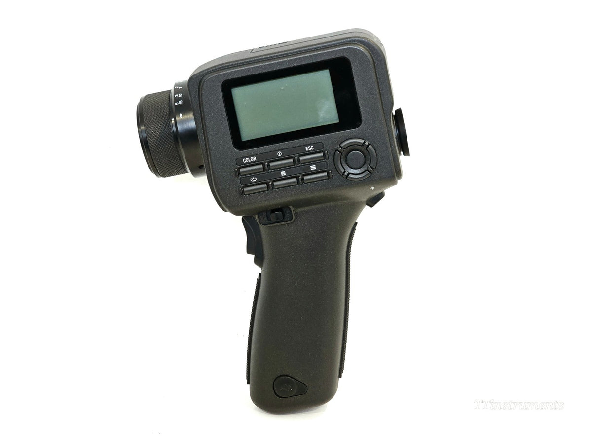 Konica Minolta light meter front panel view showing controls and display