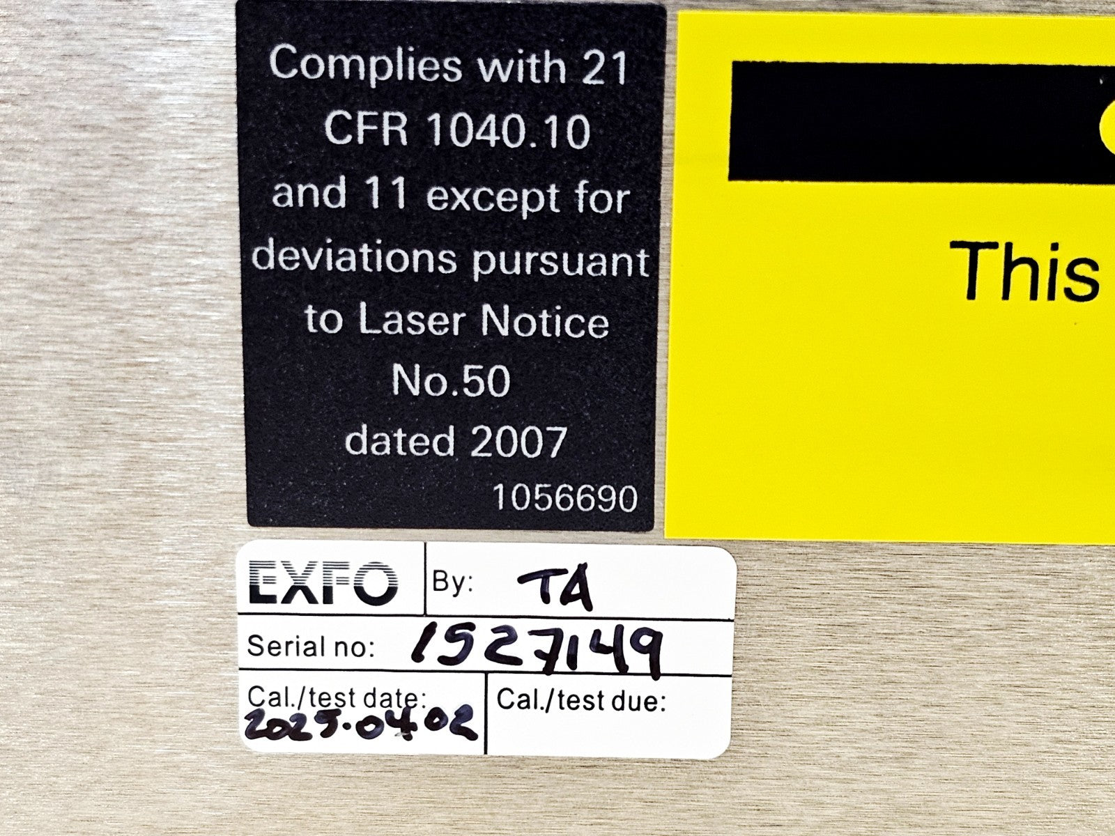 EXFO FTB-5700-CD-PMD-EA cosmetic condition close-up used fiber analyser
