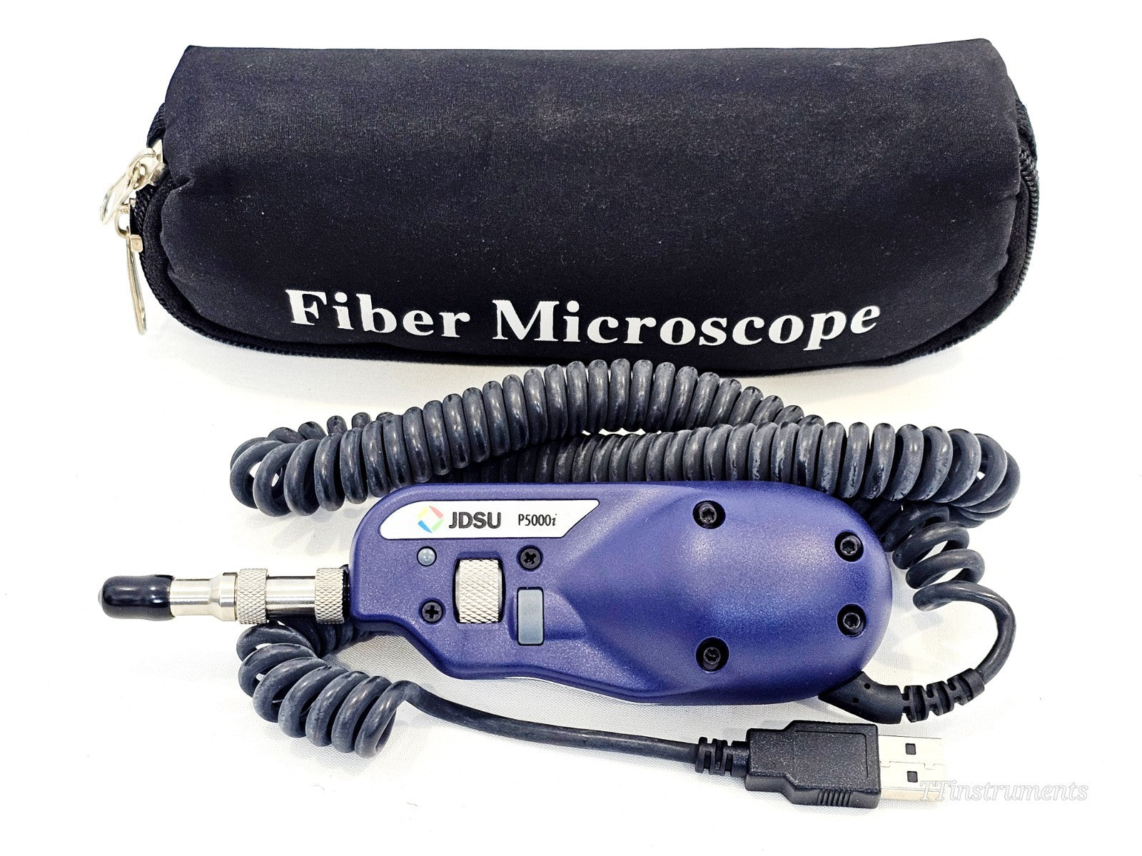 JDSU Viavi used fibre optic test equipment front view, portable optical testing instrument