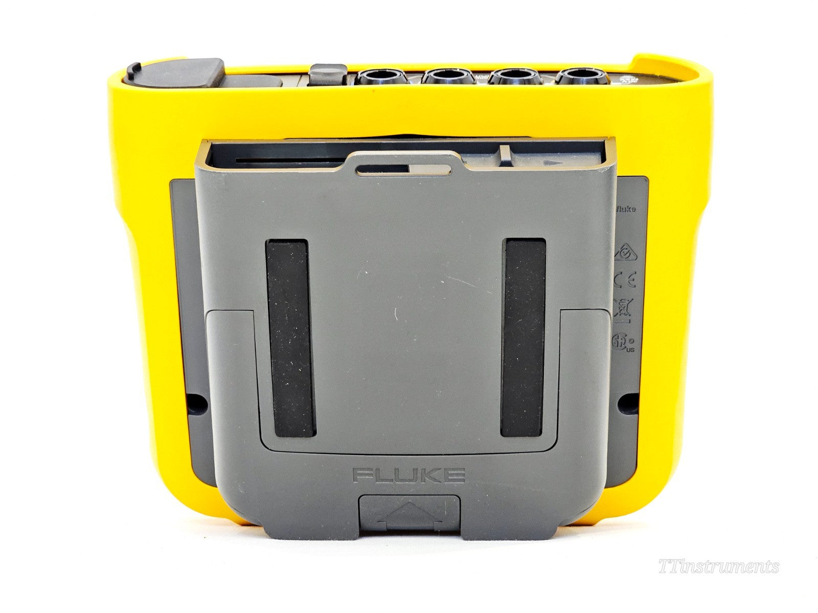 Fluke 1736 used power quality analyser top view showing input connectors