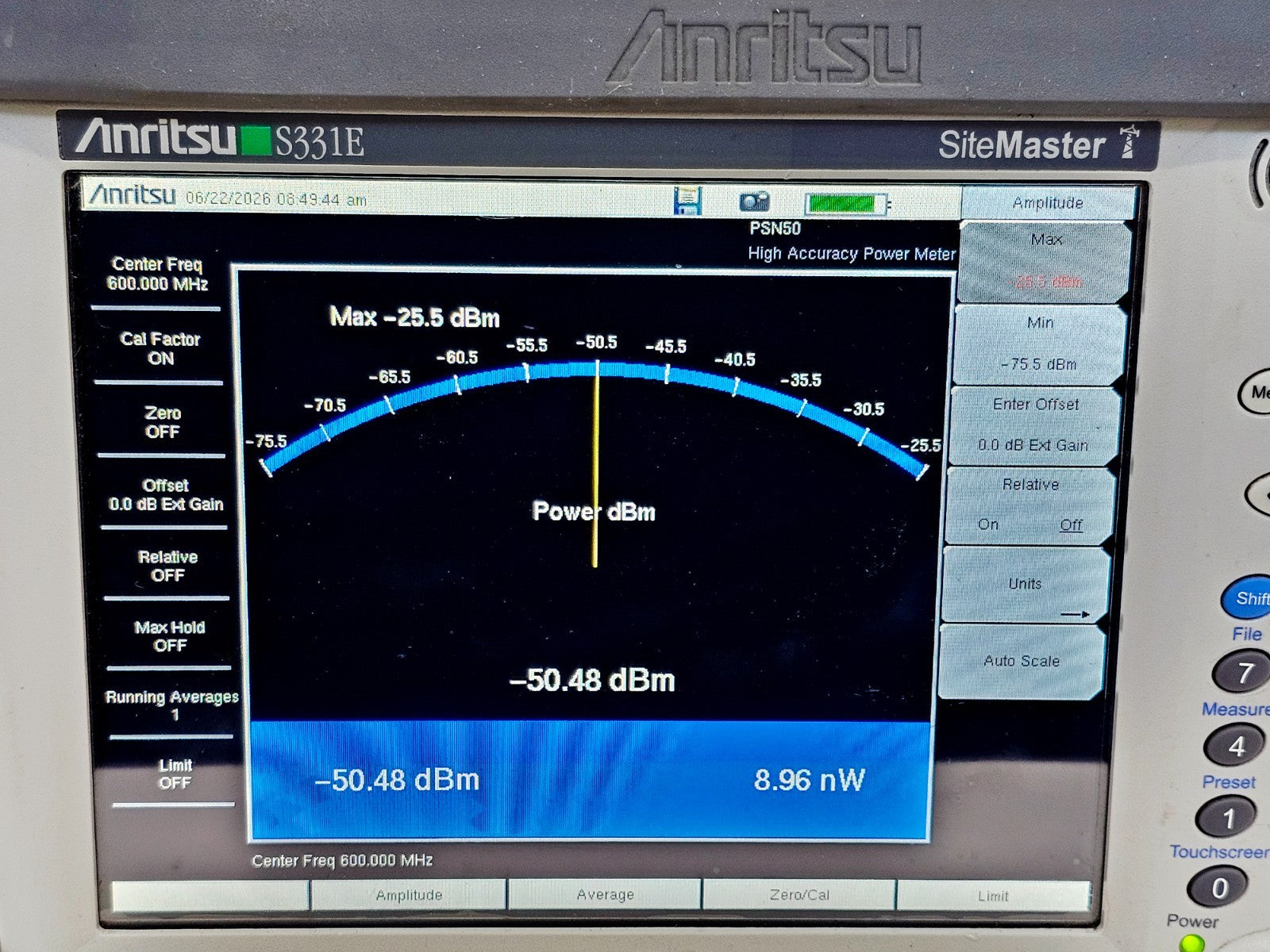 Anritsu S331E complete used kit contents cable antenna analyser