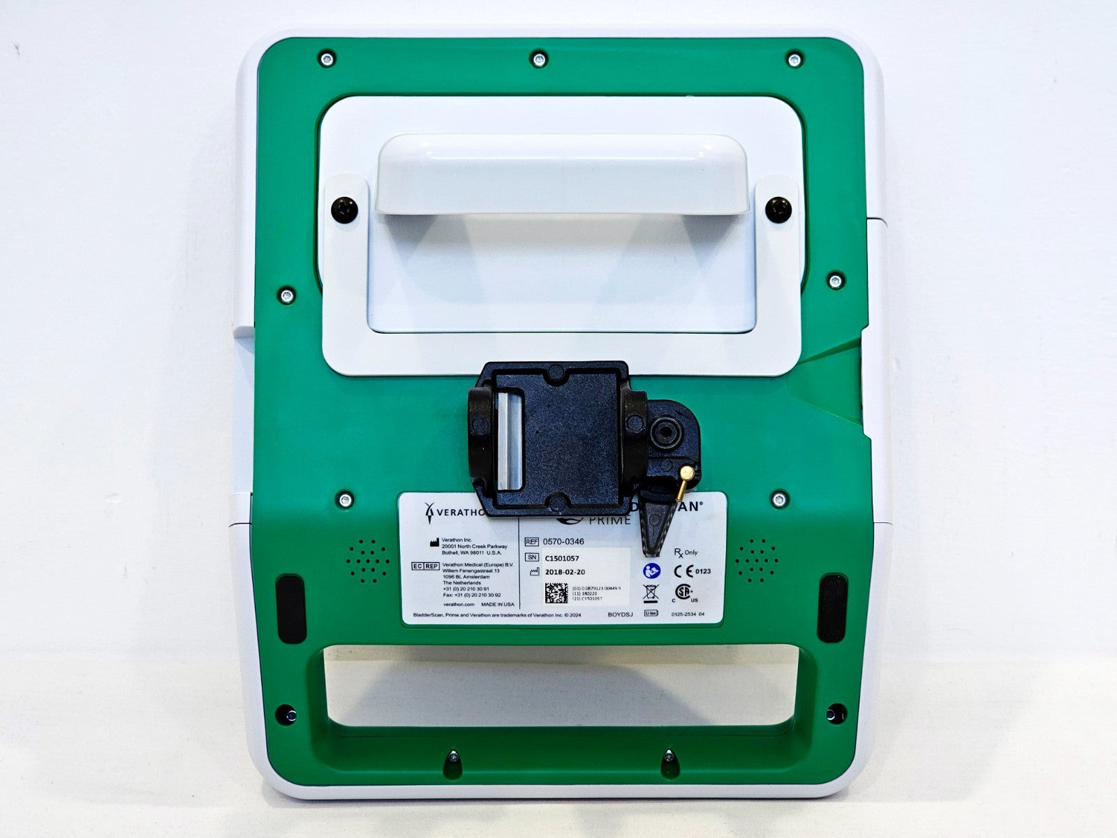Verathon BladderScan connector port detail used portable bladder scanner