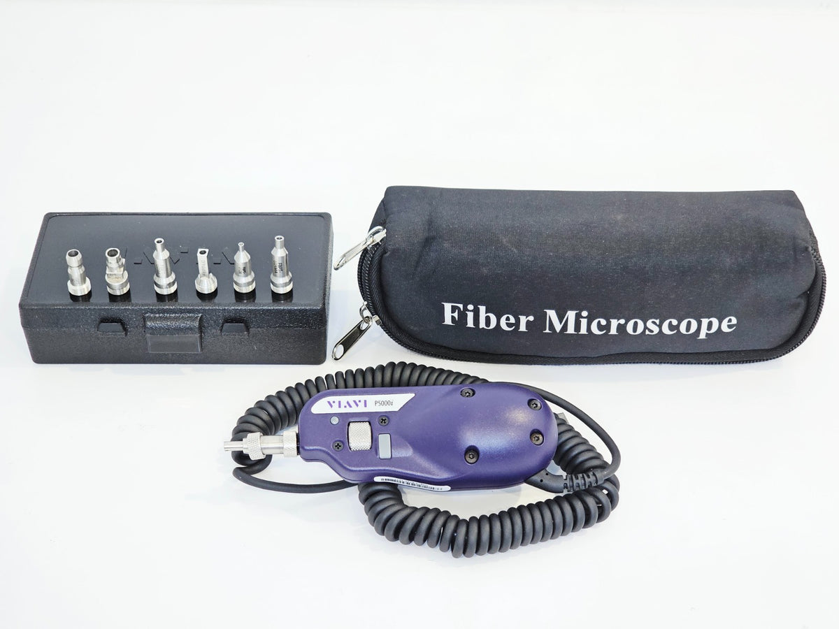 Viavi JDSU P5000i Fiber Inspection Scope + 6x  Tips Patchcord & Bulkhead PC APC0