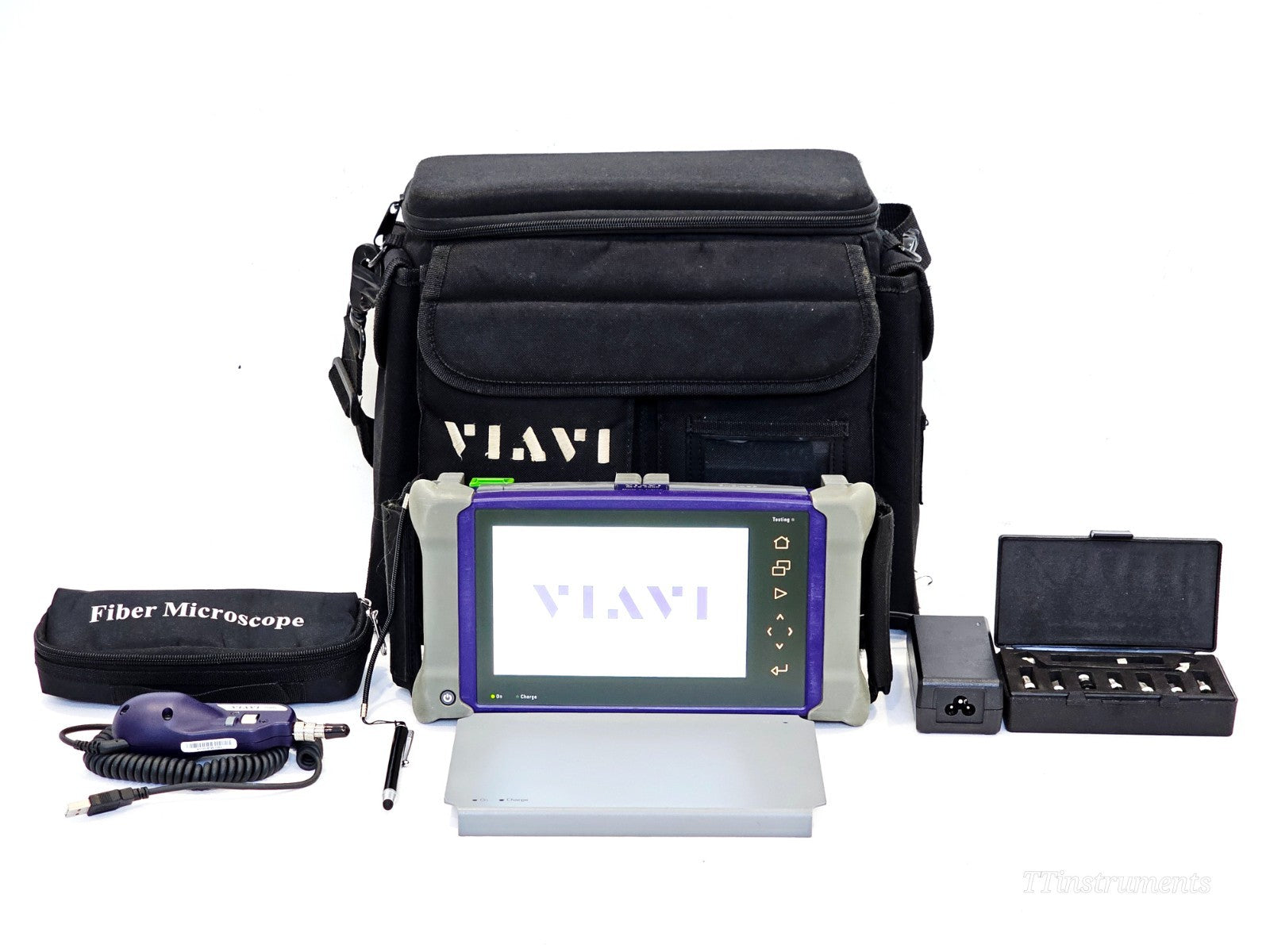Calibrated Viavi MTS 4000 V2 + 4138 FB65 1310/1550/1650 Live OTDR & P5000i Tips0