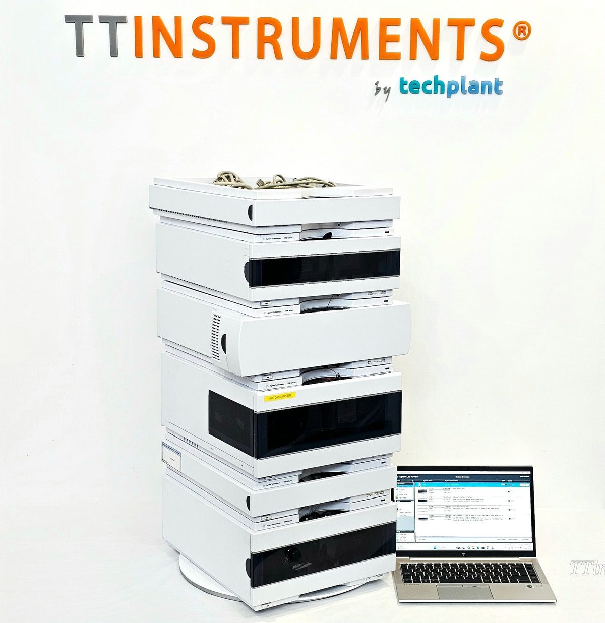 Agilent 1260 used HPLC system complete stack chromatography equipment lab