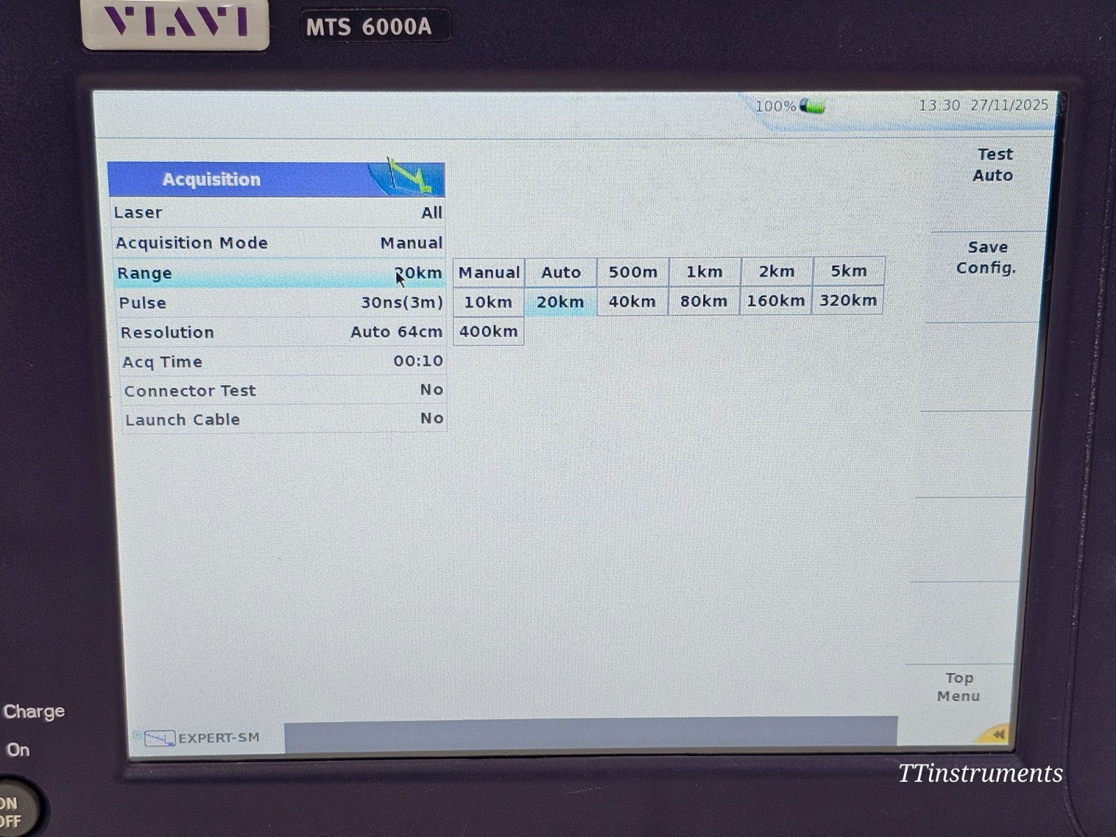 Calibrated Viavi JDSU MTS 6000A V2 + 8126D SM OTDR 1310/1550 nm 50/50 dB High Po