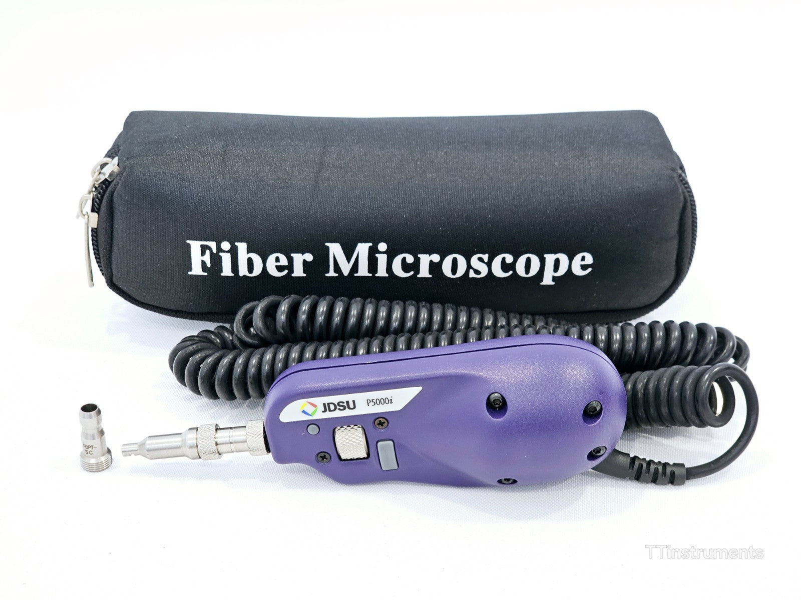 JDSU P5000i Fiber Inspection Scope & Tips SC Bulkhead and Patchcord PC