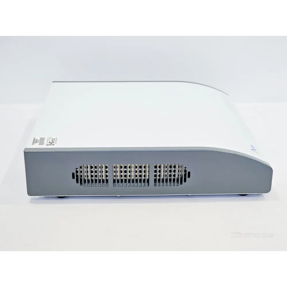 xCELLigence RTCA W380 right-side view showing ventilation grilles, asset barcode label and ACEA logo