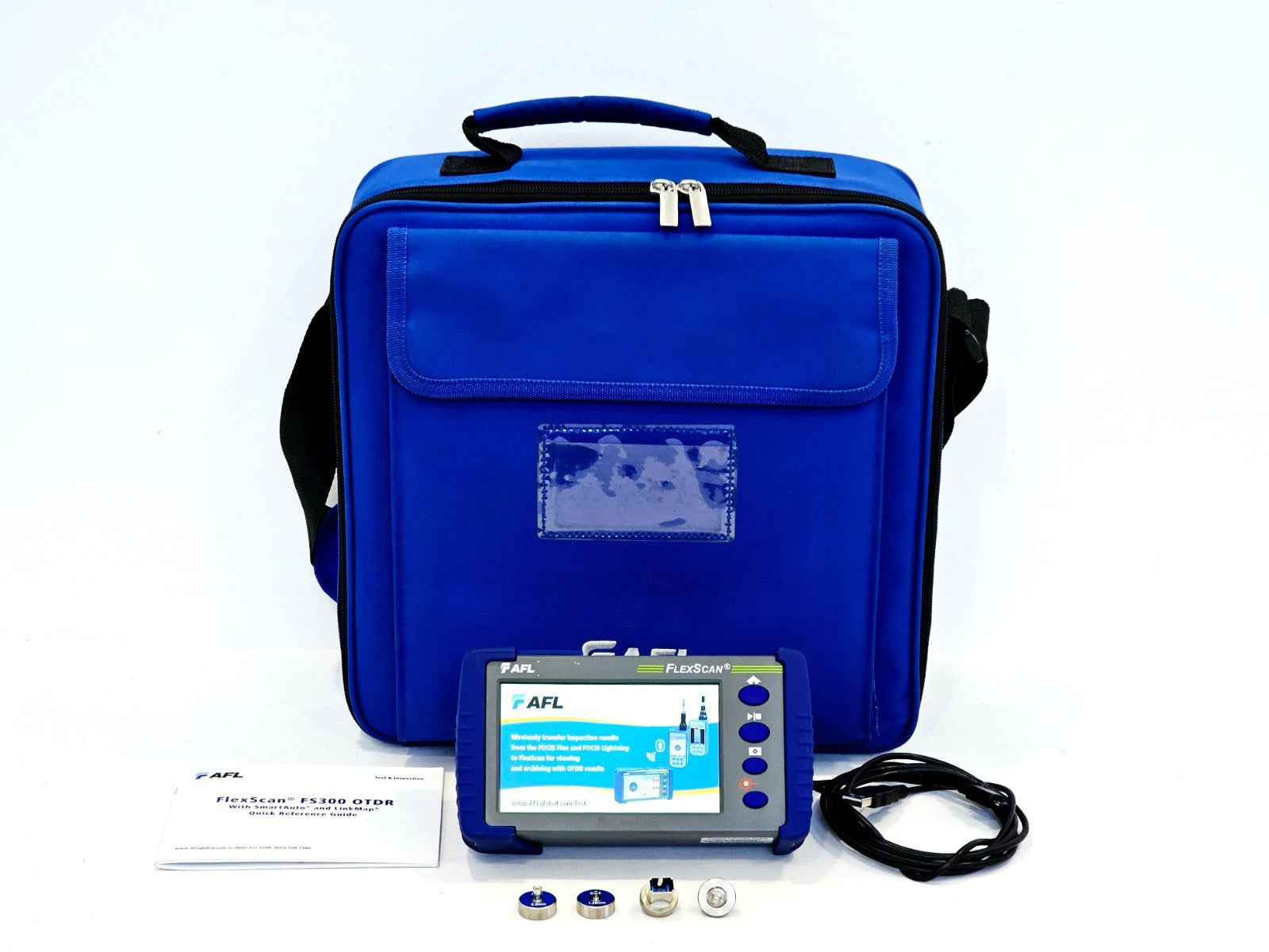 AFL FlexScan FS300-325 QUAD SM MM OTDR with OPM & VFL 850/1300 1310/1550 nm0