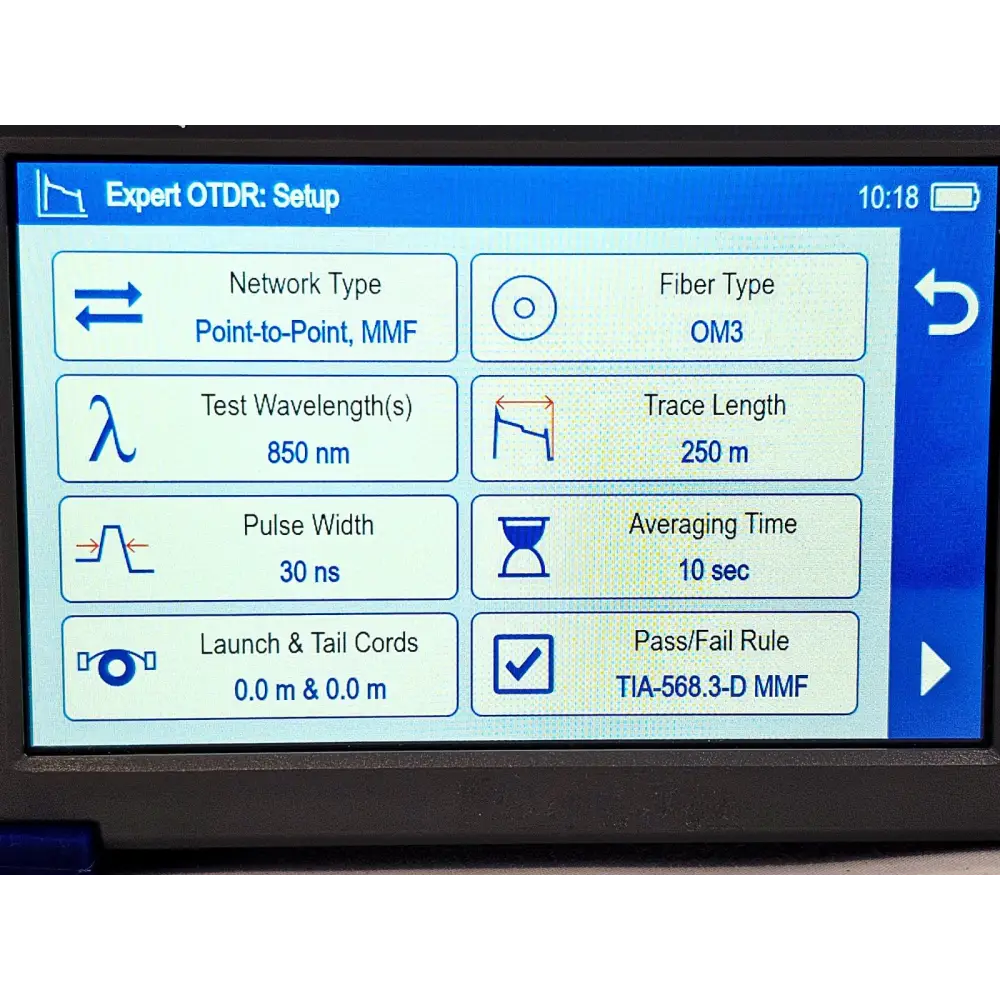 AFL FlexScan FS300-325 QUAD SM MM OTDR with OPM & VFL 850/1300 1310/1550 nm15