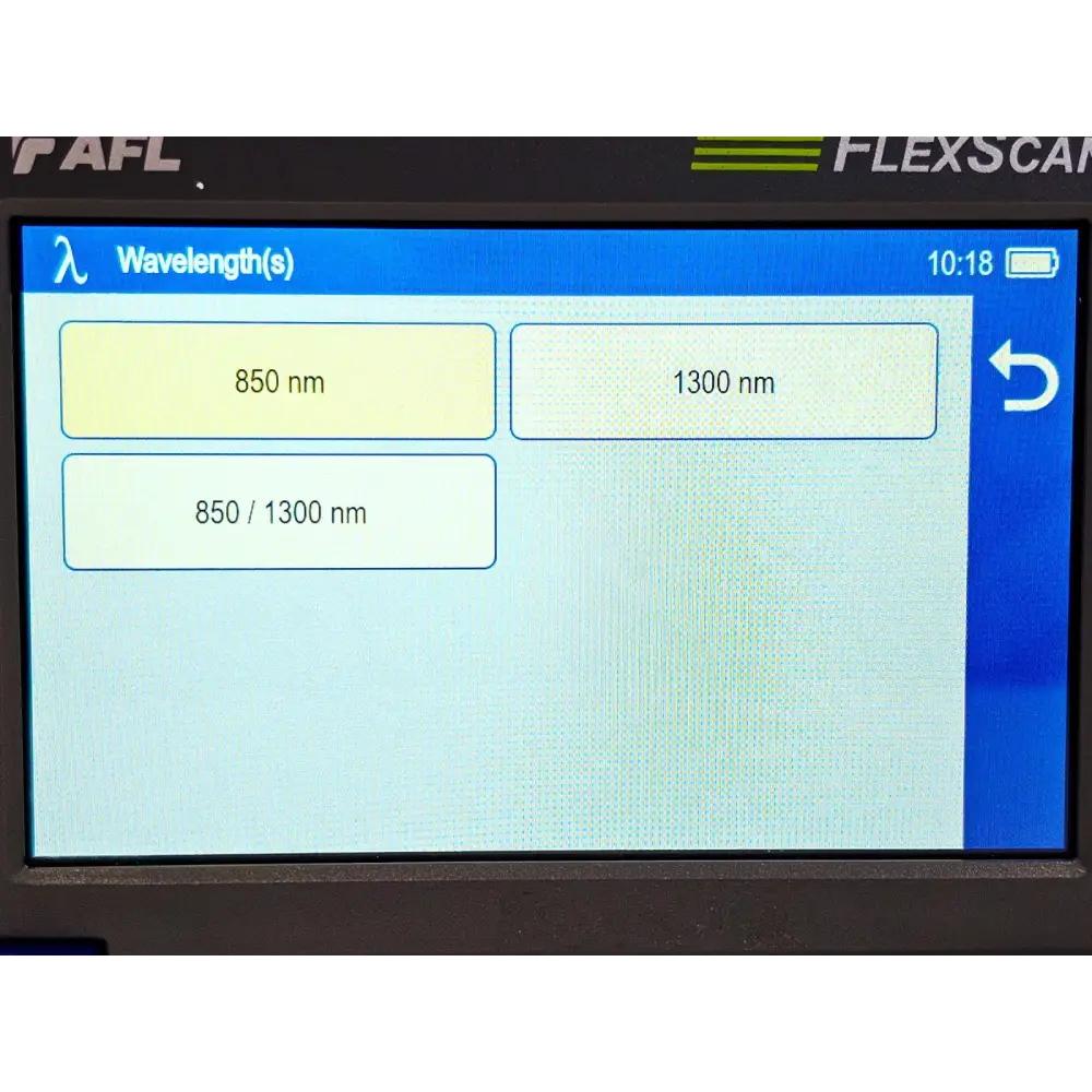AFL FlexScan FS300-325 QUAD SM MM OTDR with OPM & VFL 850/1300 1310/1550 nm16