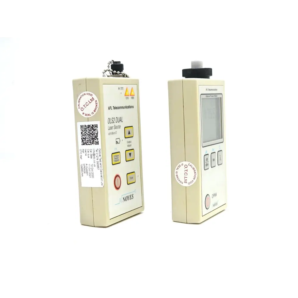 AFL Noyes OPM4-3D & LS2D FC Laser Source (1310/1550) and Power Meter