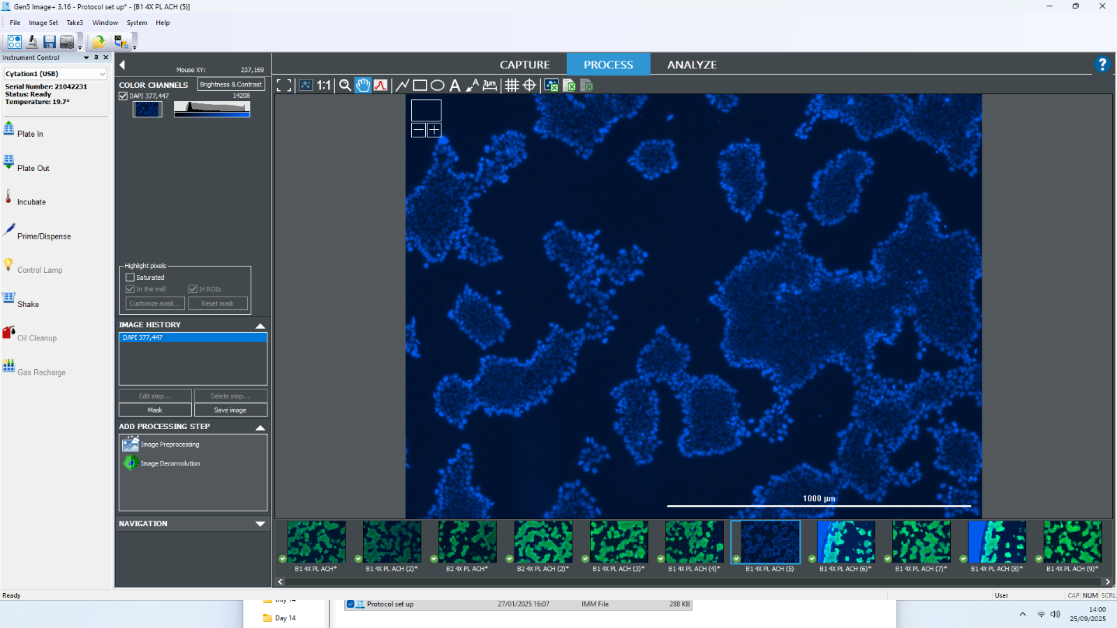 Agilent BioTek Cytation 1 Model CYT1V Cell Imaging Multimode Reader 365 465 590
