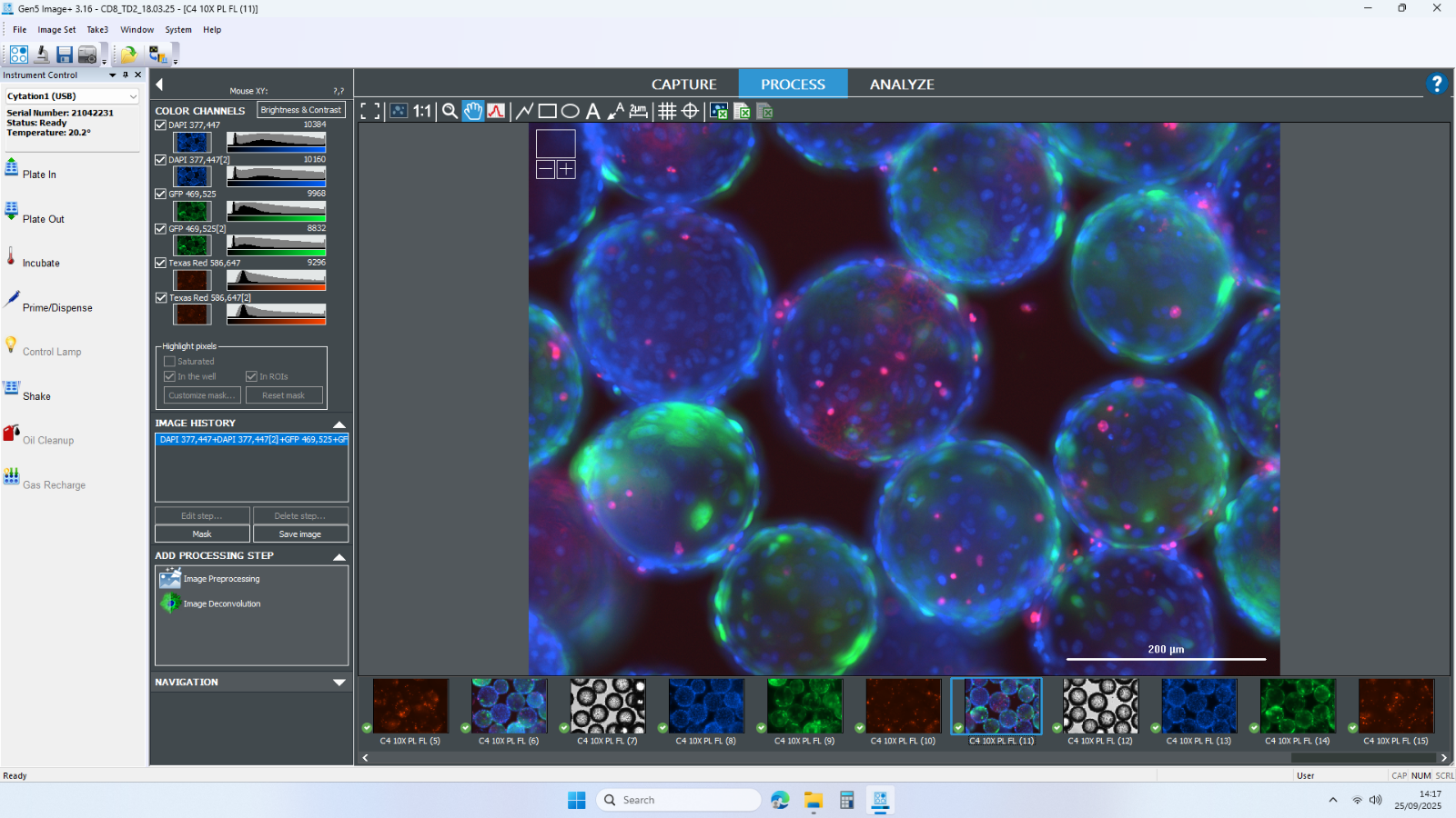 Agilent BioTek Cytation 1 Model CYT1V Cell Imaging Multimode Reader 365 465 590