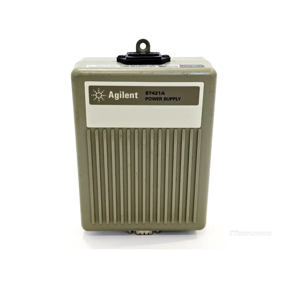 Agilent Keysight 87421A Power Supply front face showing model label, IEC inlet and D-Sub output connector