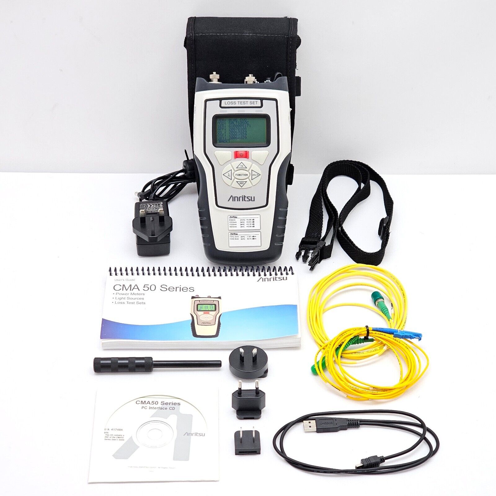 ANRITSU 50LTS350C CMA 50 Loss Test Set 1310/1550 LS + CATV Power Meter Option V