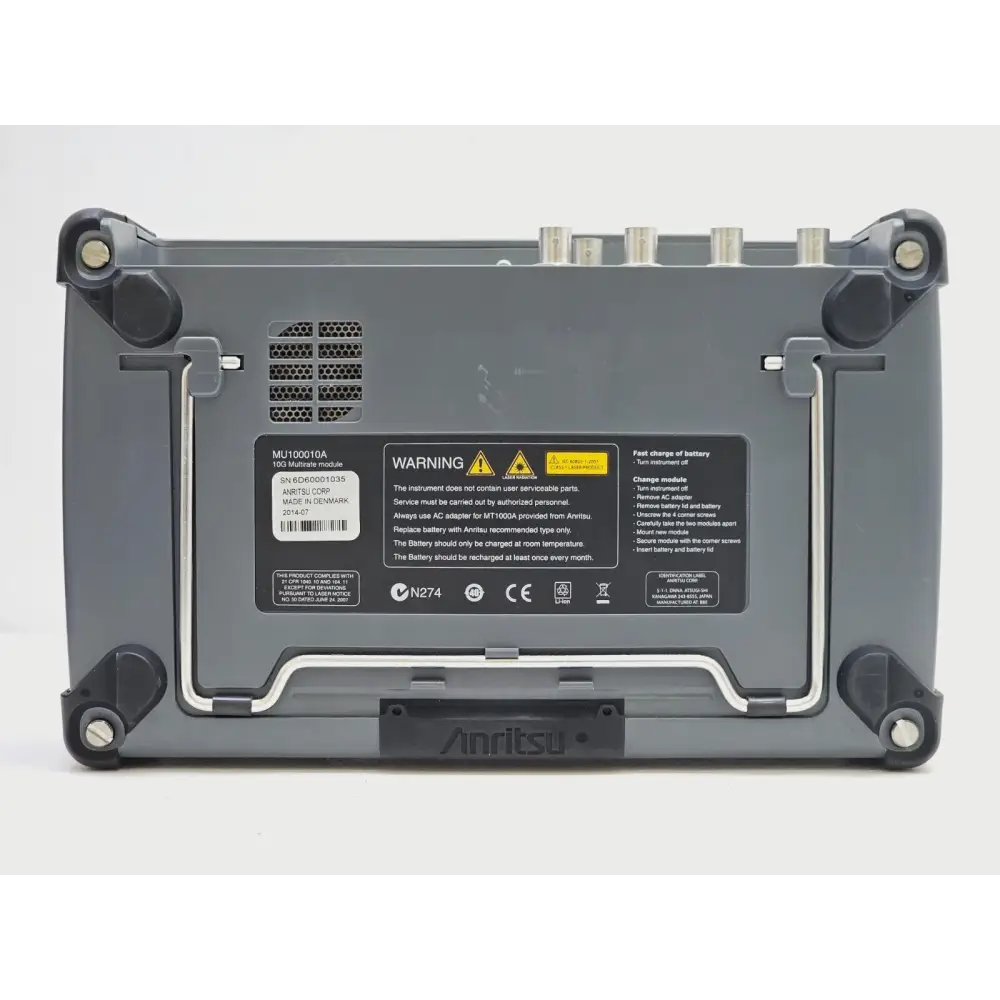 Anritsu MT1000A Network Master Pro — left-side view showing USB and service interface connectors