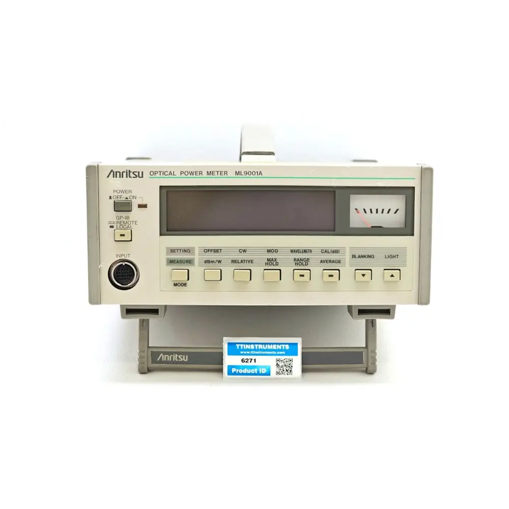 Anritsu ML9001A single-channel optical power meter front panel view showing digital display