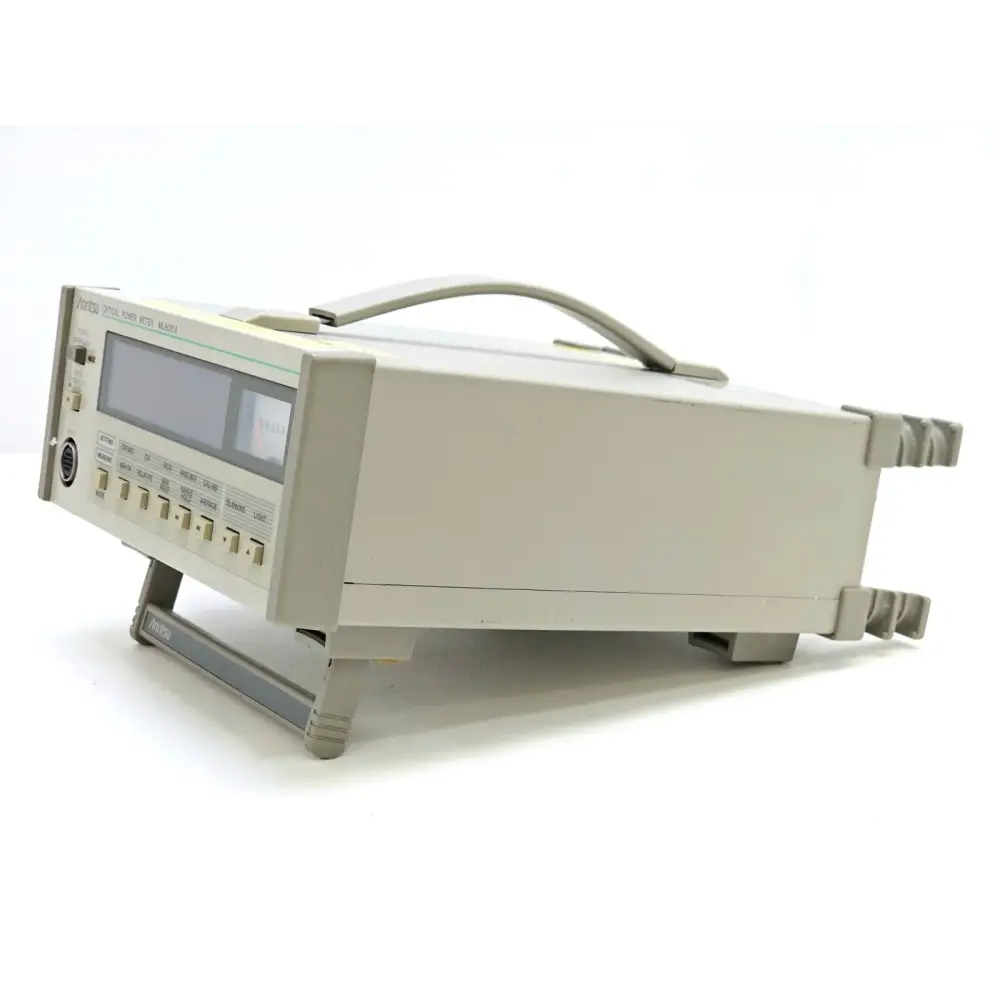 Anritsu ML9001A optical power meter side profile showing instrument depth and form factor