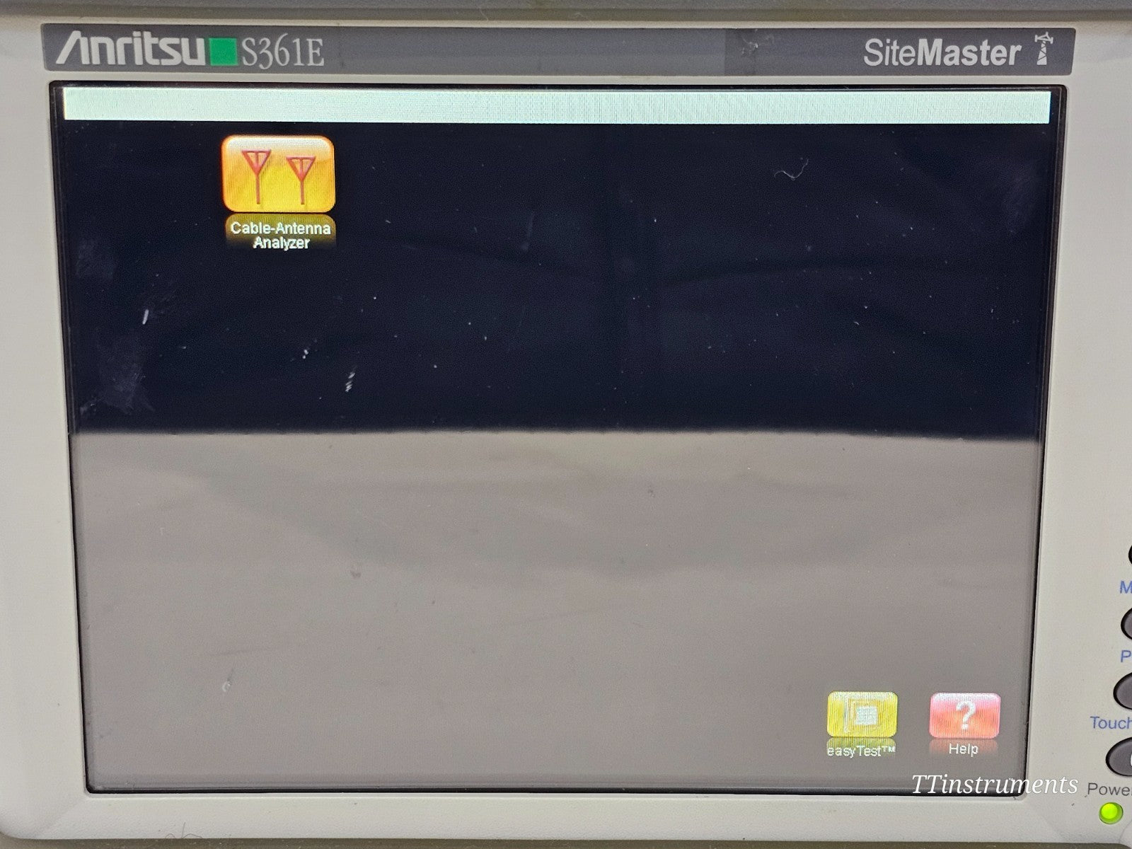 Anritsu S361E SiteMaster with OSLN50-1 calibration kit and accessories laid out together