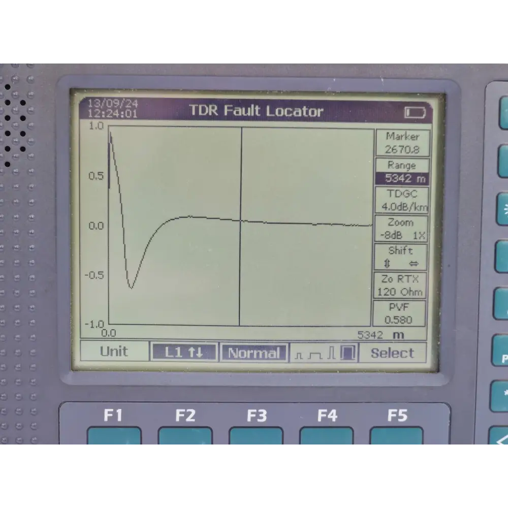 ALT2000 handheld copper tester angled three-quarter view showing overall build and form factor
