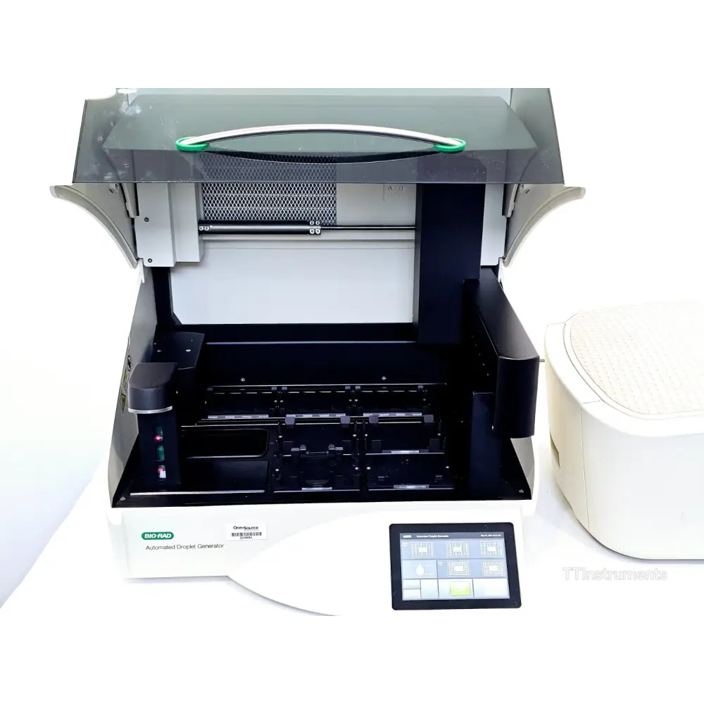Bio-Rad QX200 AutoDG ddPCR system both instruments shown side by side on bench