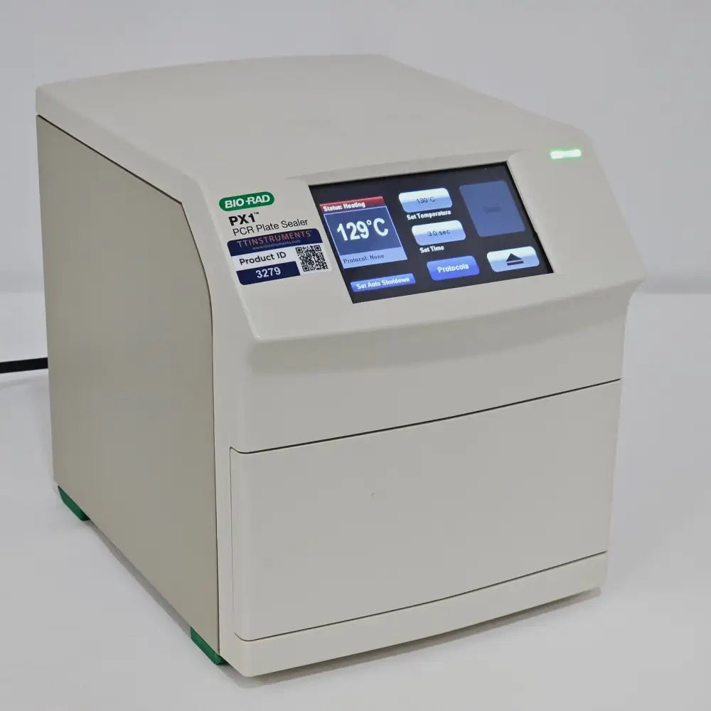 Bio-Rad PX1 PCR Plate Sealer rear panel showing power input and ventilation