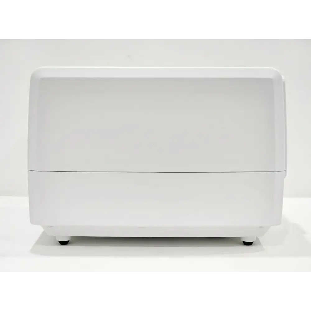 BioTek Agilent Synergy H1 microplate reader left-side profile view showing smooth white enclosure and rubber feet
