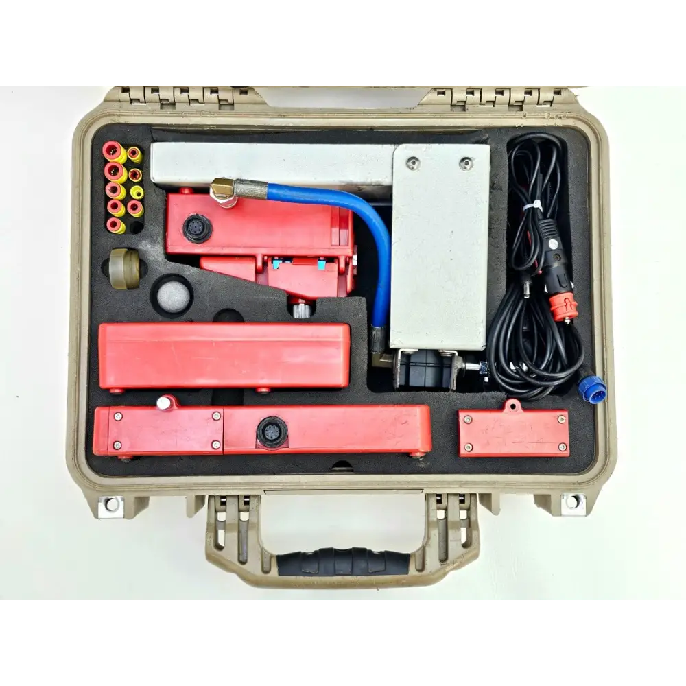 BT Blown Fibre Blowing Unit 3A full kit laid out showing all available components