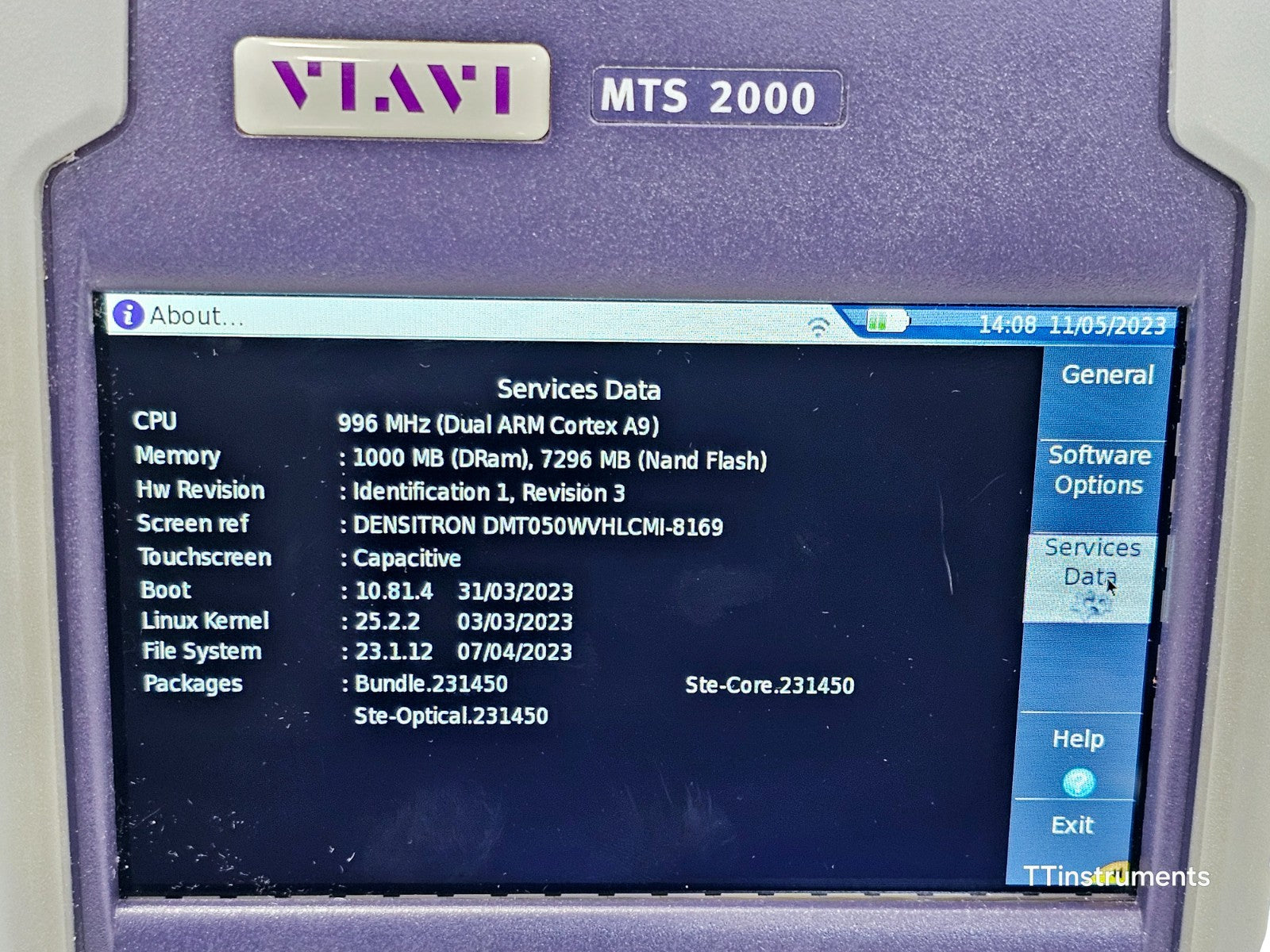 Calib Viavi MTS 2000 V2 + CWDM COSA-4055 Optical Spectrum Analyzer 1260-1625 nm