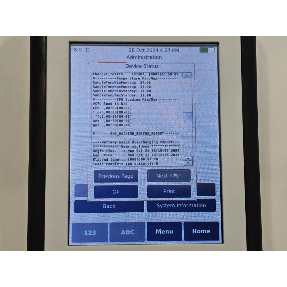 Endosafe nexgen-PTS PTS150 cosmetic condition overview showing device body
