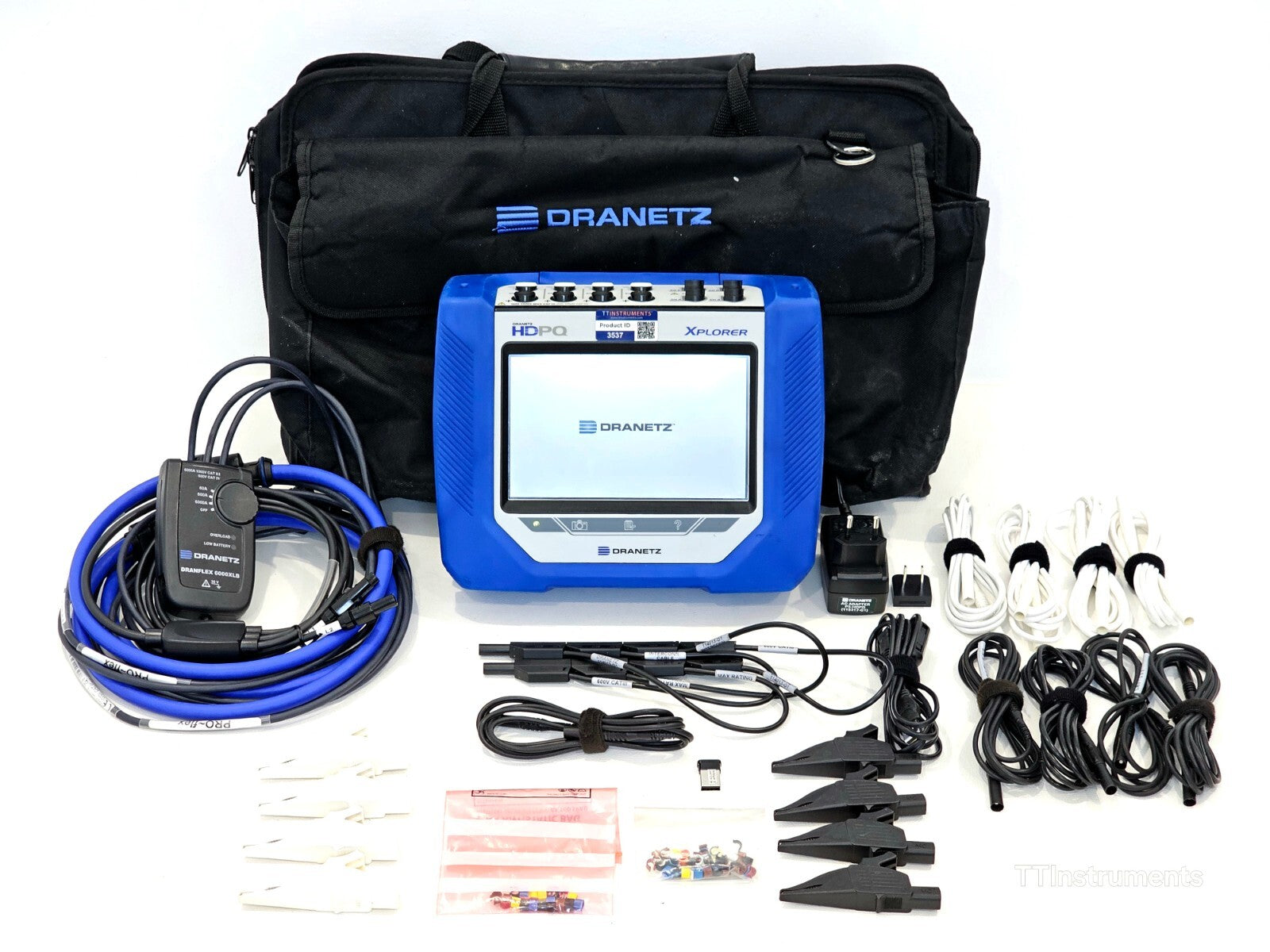 Calibrated DRANETZ HDPQ XPLORER Power Quality Monitor with DRANFLEX 6000XLB