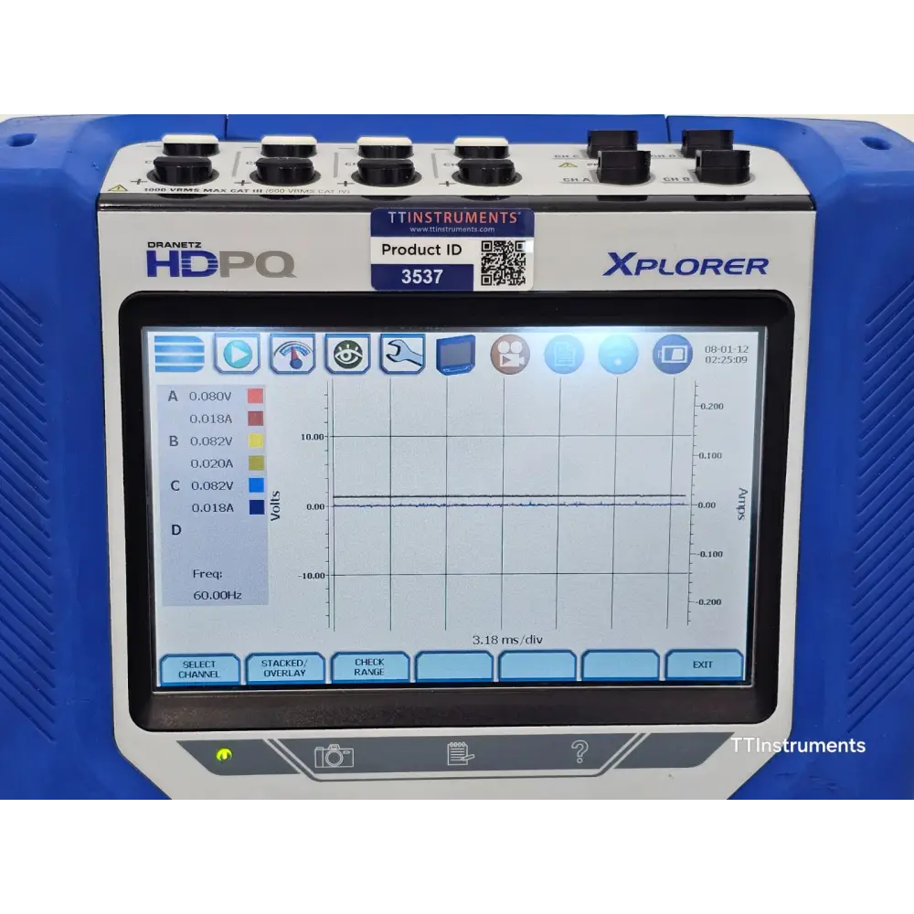 Dranetz HDPQ Xplorer AnswerModules screen showing sag directivity event categorisation