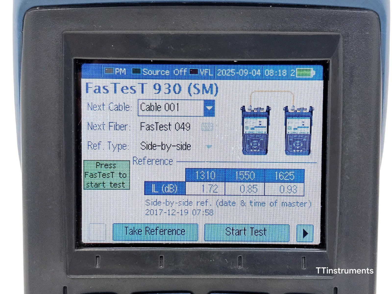 Calibrated EXFO FOT-930 MaxTester II Optical Loss Tester 1310/1550/1625 SM OLT