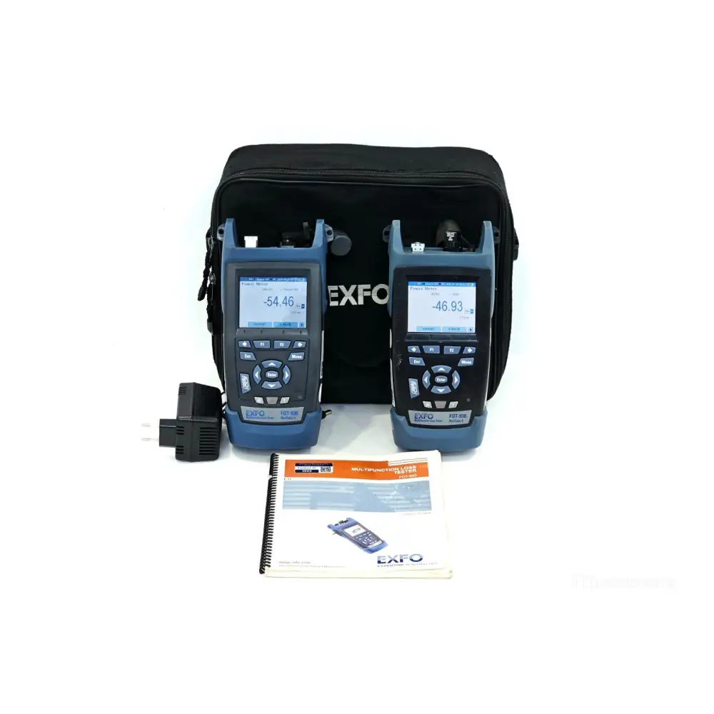 EXFO FOT-930 MaxTester II tri-band 1310/1550/1625nm SM optical loss tester front view