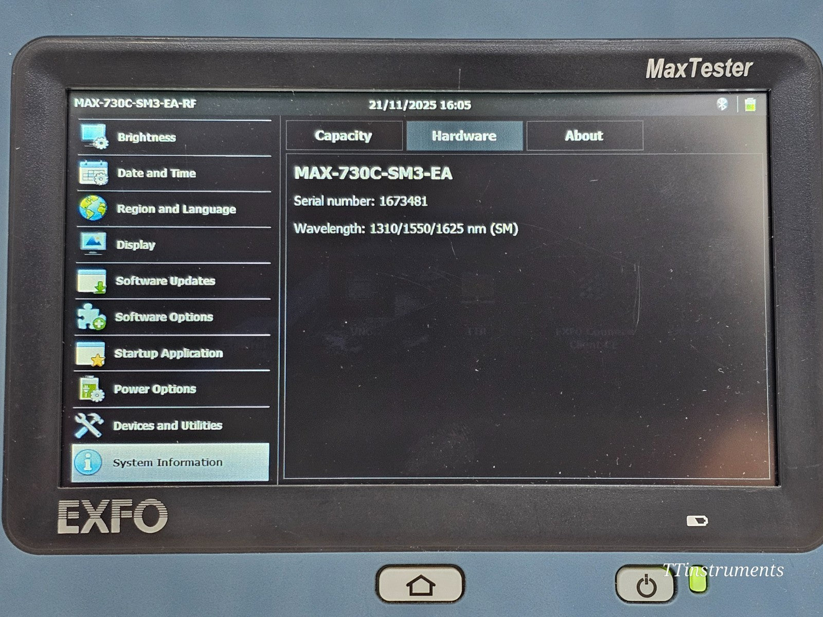 Calibrated EXFO MAX-730C-SM3 iOLM OTDR MaxTester 1310/1550/1625 nm FTTx/PON