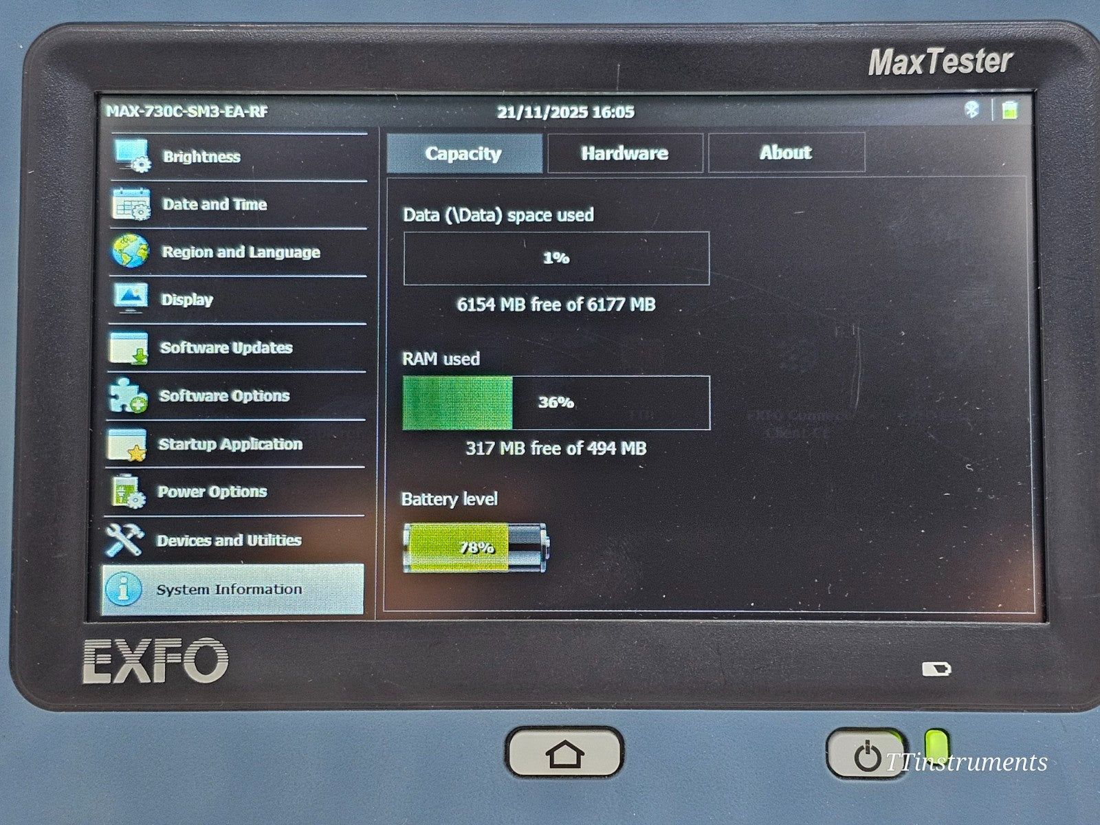Calibrated EXFO MAX-730C-SM3 iOLM OTDR MaxTester 1310/1550/1625 nm FTTx/PON