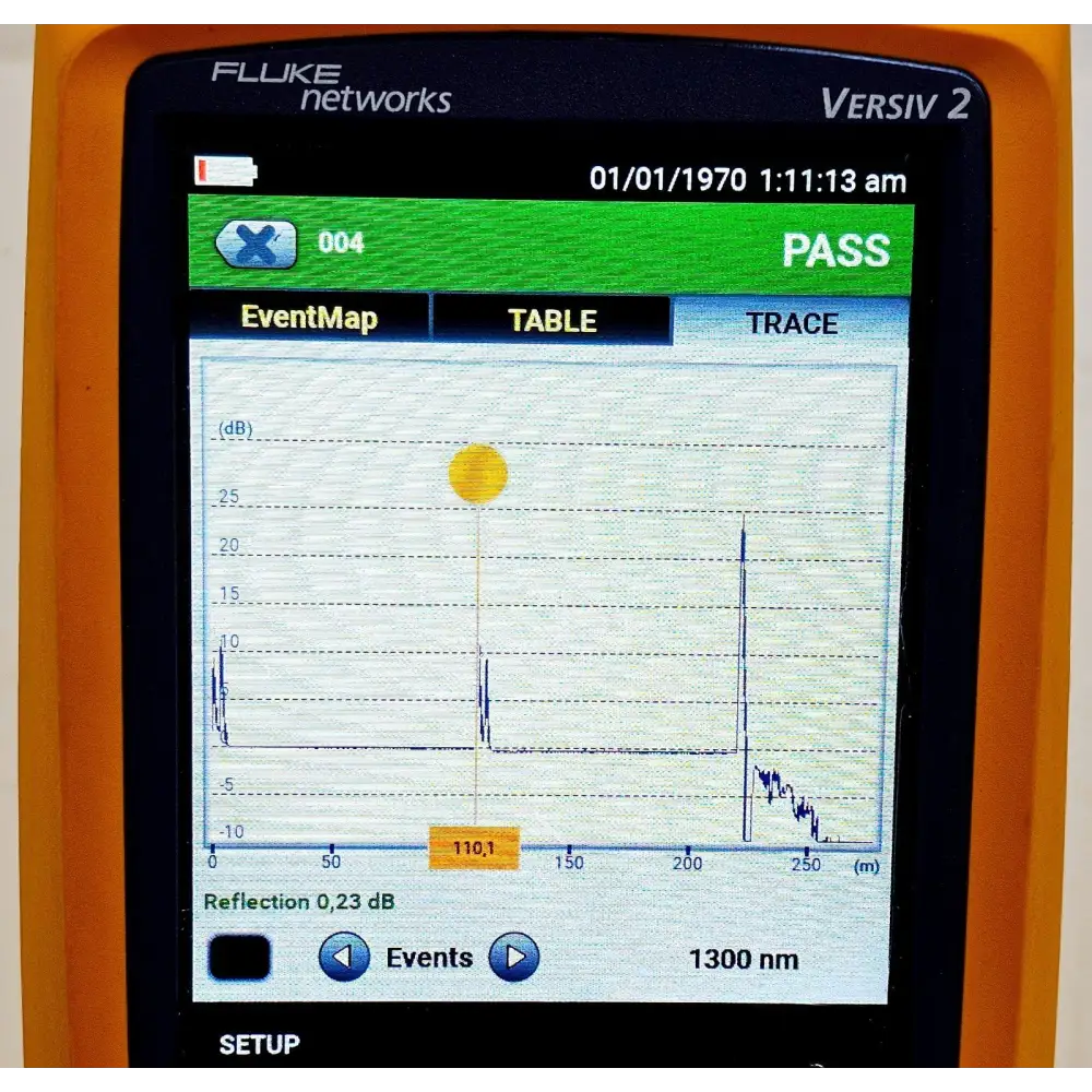Fluke Networks Versiv 2 OTDR shoulder strap and hand strap accessories supplied with unit