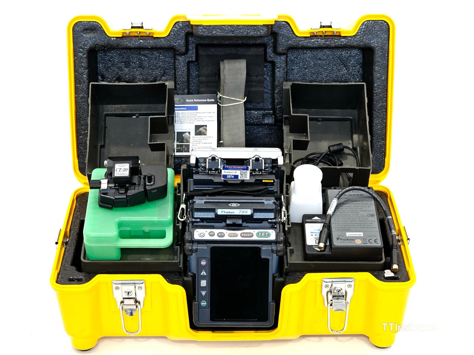 Calibrated Fujikura 70S Core Alignment Fusion Splicer + CT-30 Cleaver ARC 7547