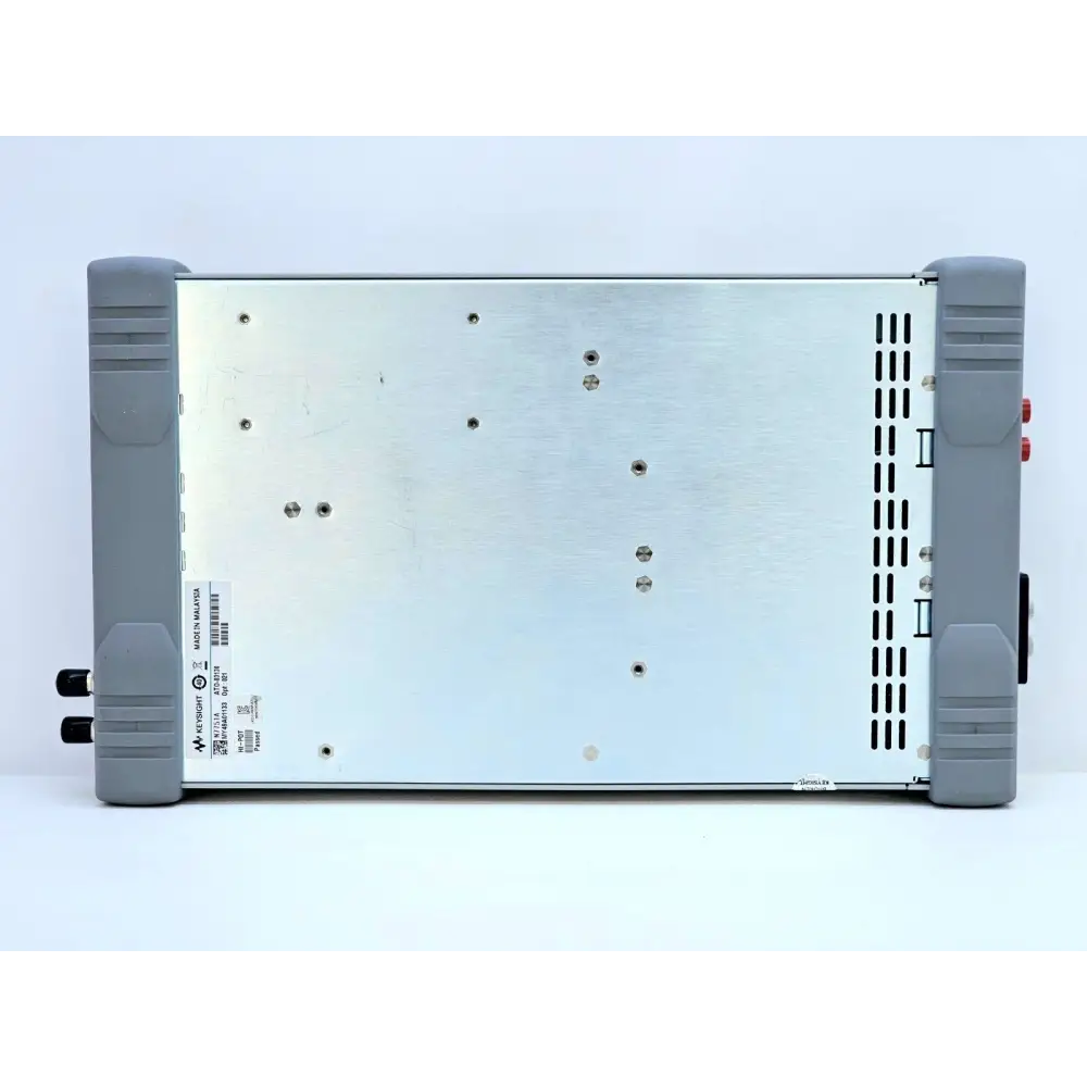 Keysight N7751A right side and base showing Keysight serial number label, Made in Malaysia, model N7751A