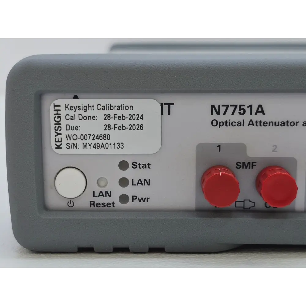 CALIBRATED Keysight Agilent N7751A Optical Attenuator & Power Meter Opt. 021 SMF