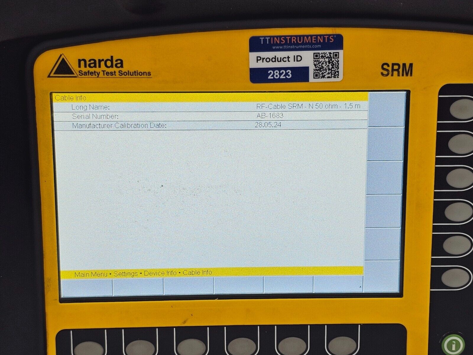 CALIBRATED Narda SRM-3006 Radiation Meter 9 kHz-6 GHz E Field Probe 27MHz - 3GHz